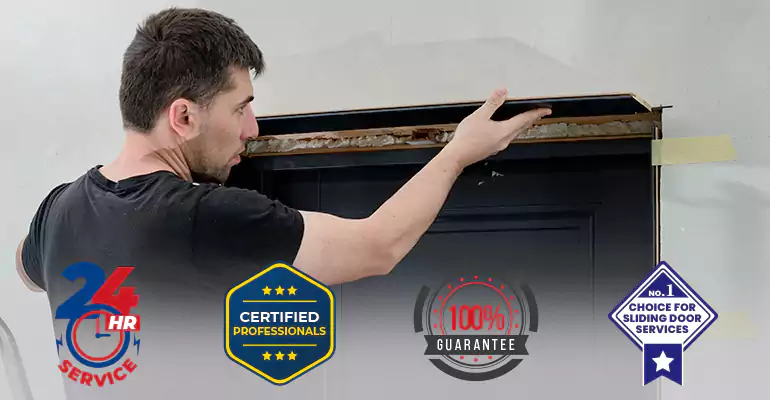 Wood Door Crack and Hole Repair in Homestead